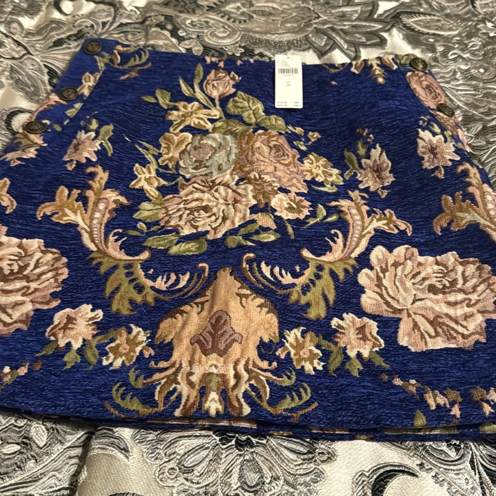 New Anthropologie Maeve Printed Mini Skirt Size 10